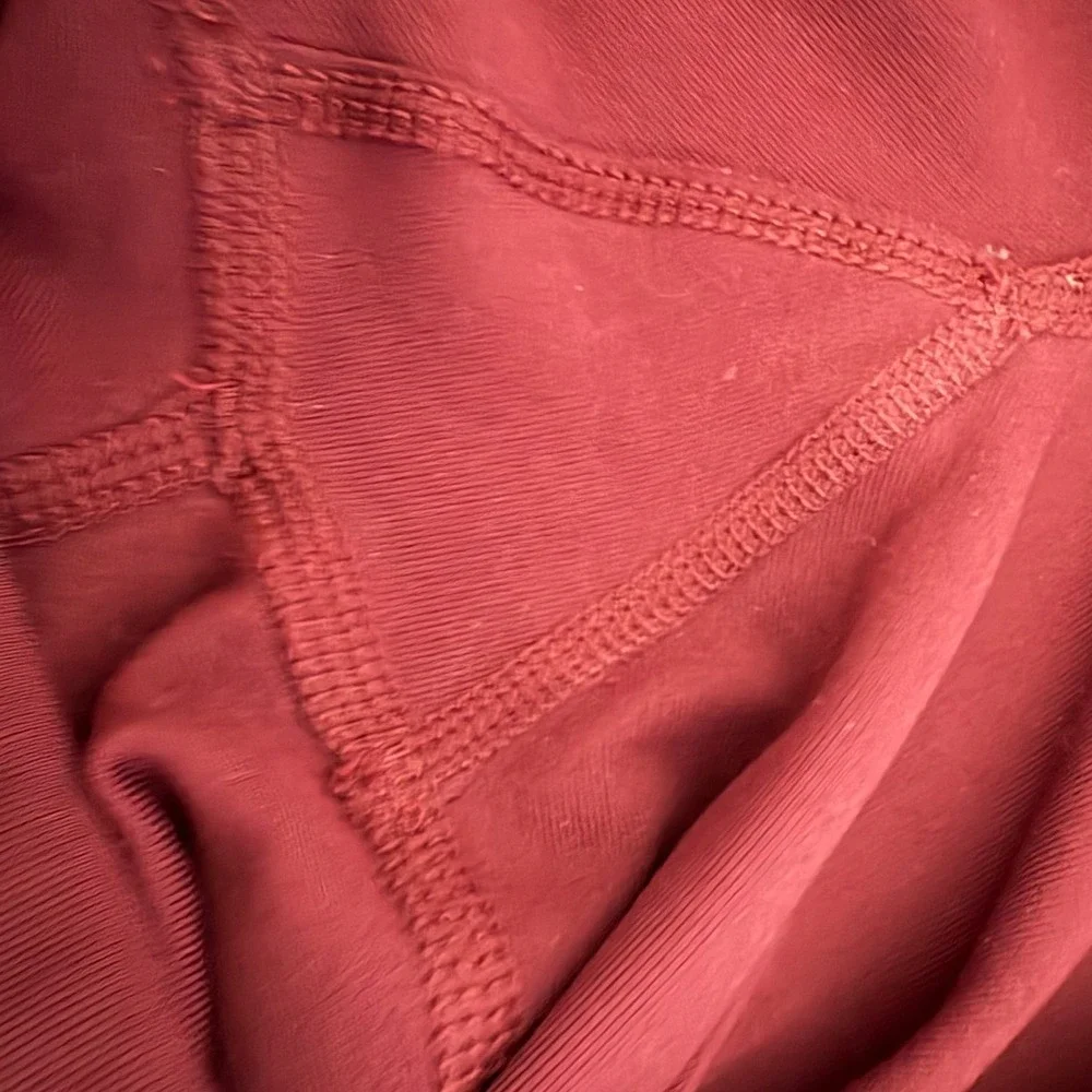 Fabletics Flare PureLuxe Pants Everyday Crossover Medium Burgundy Yoga Pockets